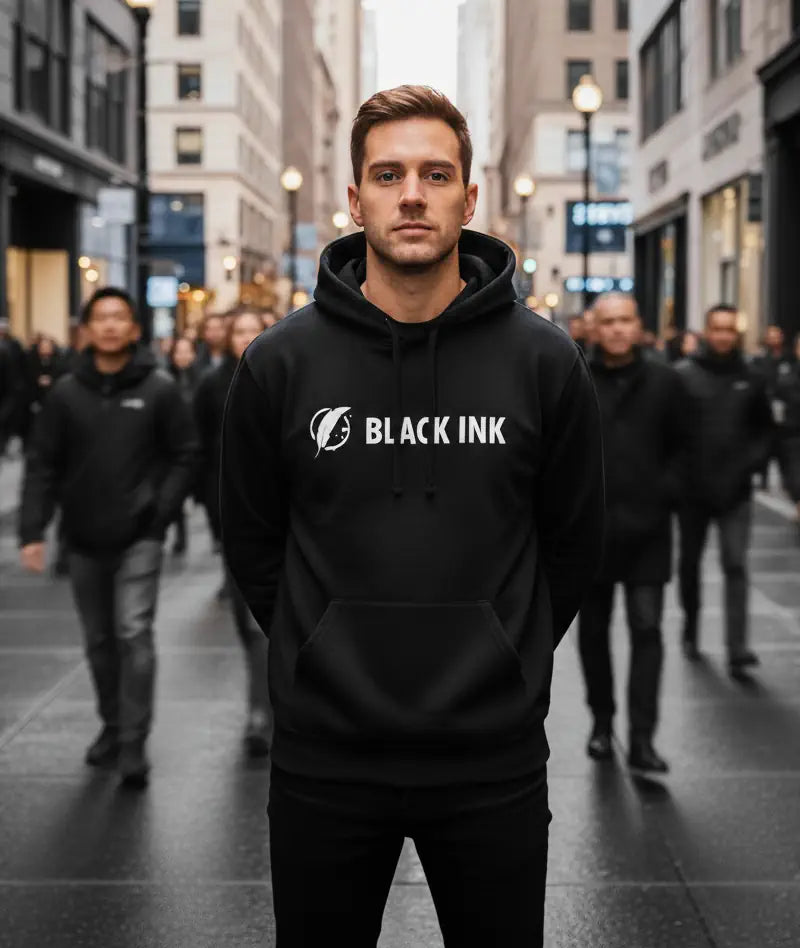 Black Ink Premium Hoodie